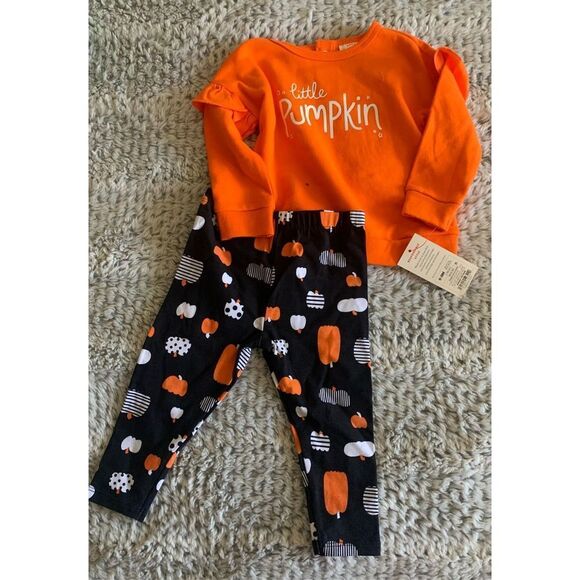 Little Pumpkin 2 Piece Set 6-9 Mo - Picture 1 of 7